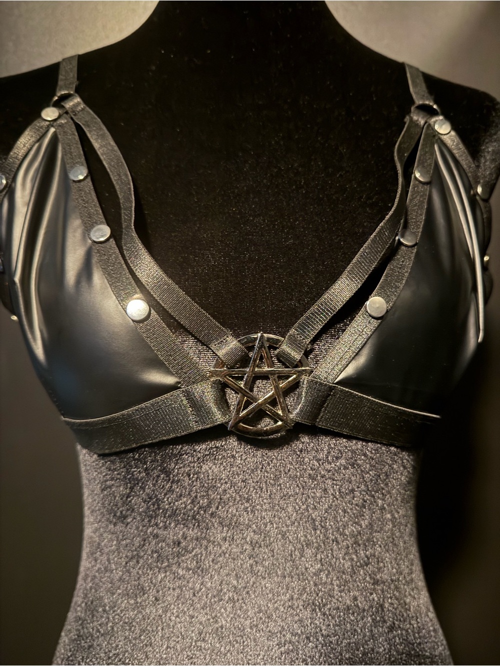 Pentagram Hardware Strap Bralette